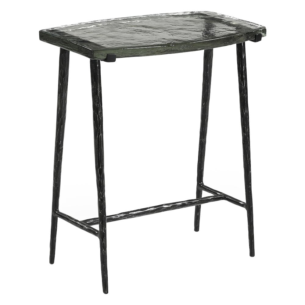 Calloway 17" Side Table with Glass Top