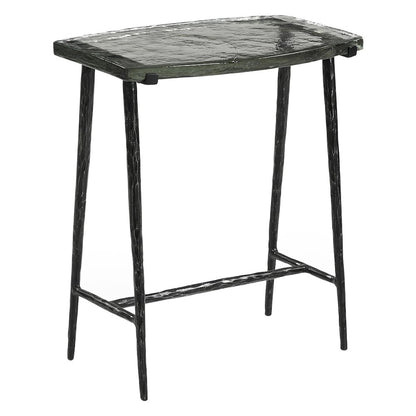 Calloway 17" Side Table with Glass Top