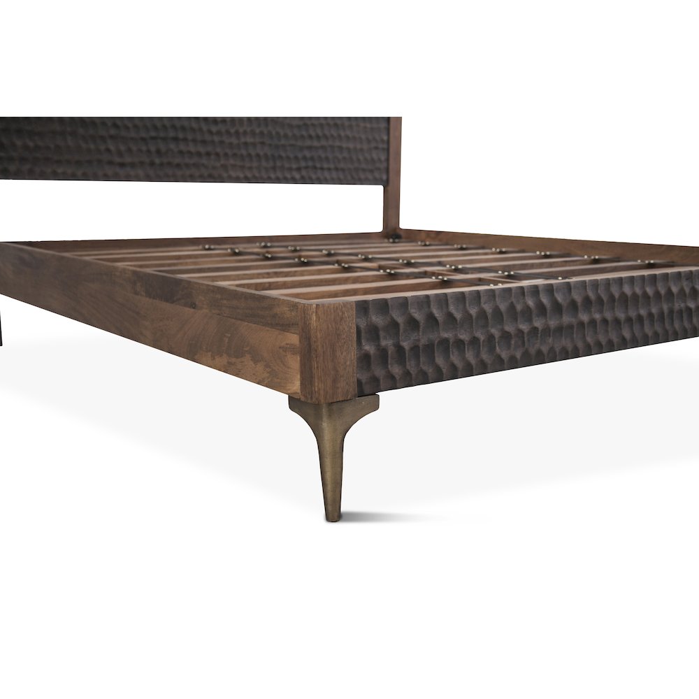 Vallarta King Bed in Mango Wood with Two Tone Finish