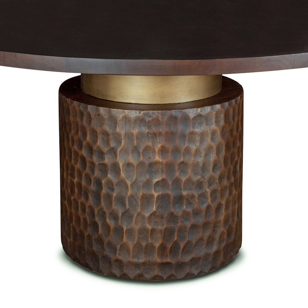 Vallarta 60" Round Dining Table in Mango Wood with Two Tone Finish