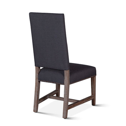 Dani High Back Formal Dining Chair in Charcoal