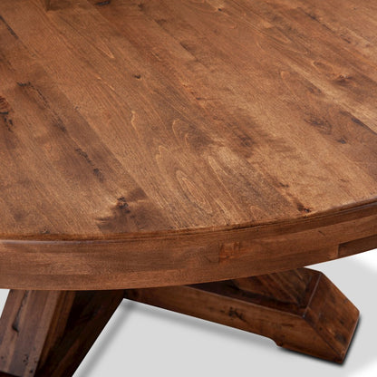 Sierra 60" Round Dining Table in Earth Finish