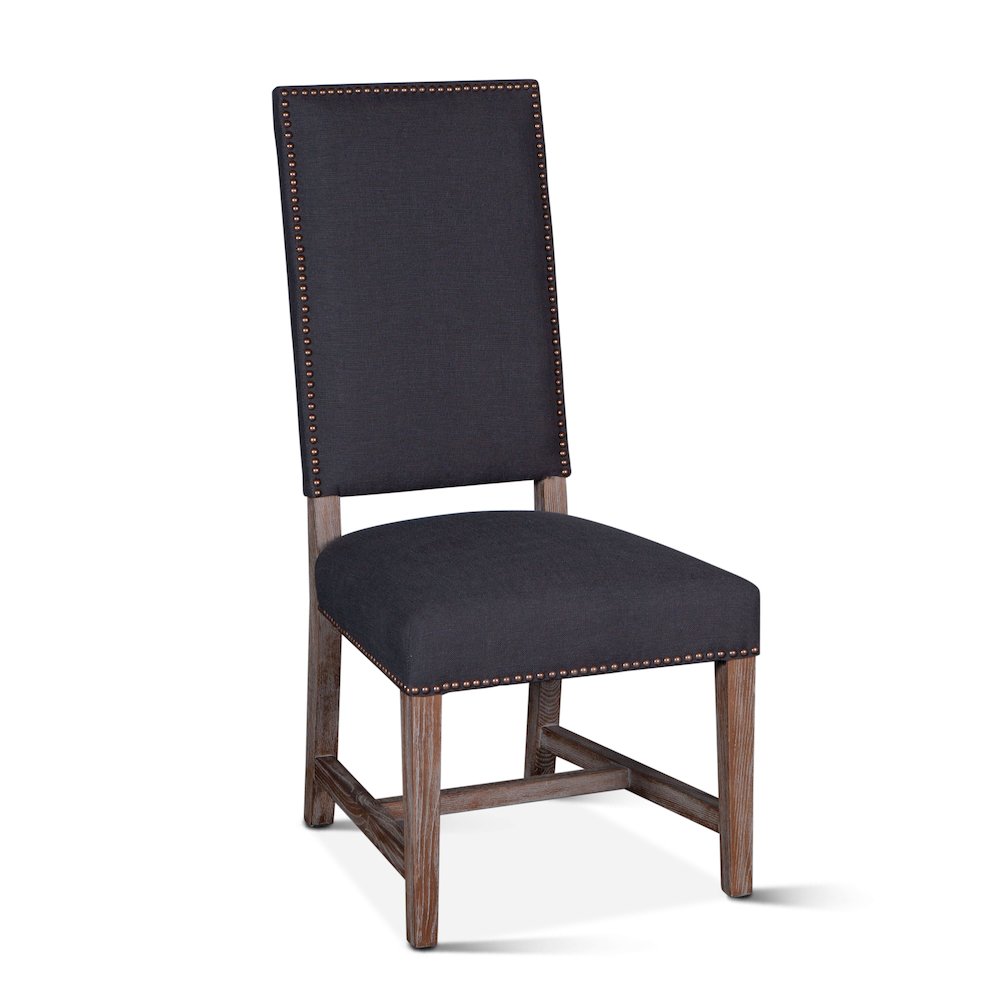 Dani High Back Formal Dining Chair in Charcoal