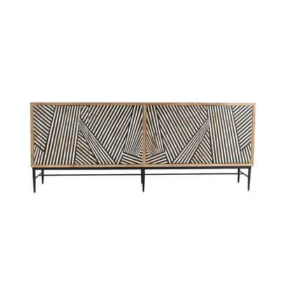 Fargo 80" Sideboard with Bone and Wood Inlay