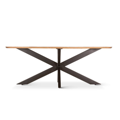 Santa Margherita 82" Dining Table in Mango Wood and Iron