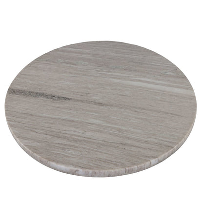 Palm Desert Brown Marble Dining Table with Zinc Tulip Base