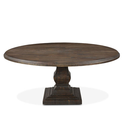 Toulon 72" Round Dining Table in Weathered Mango