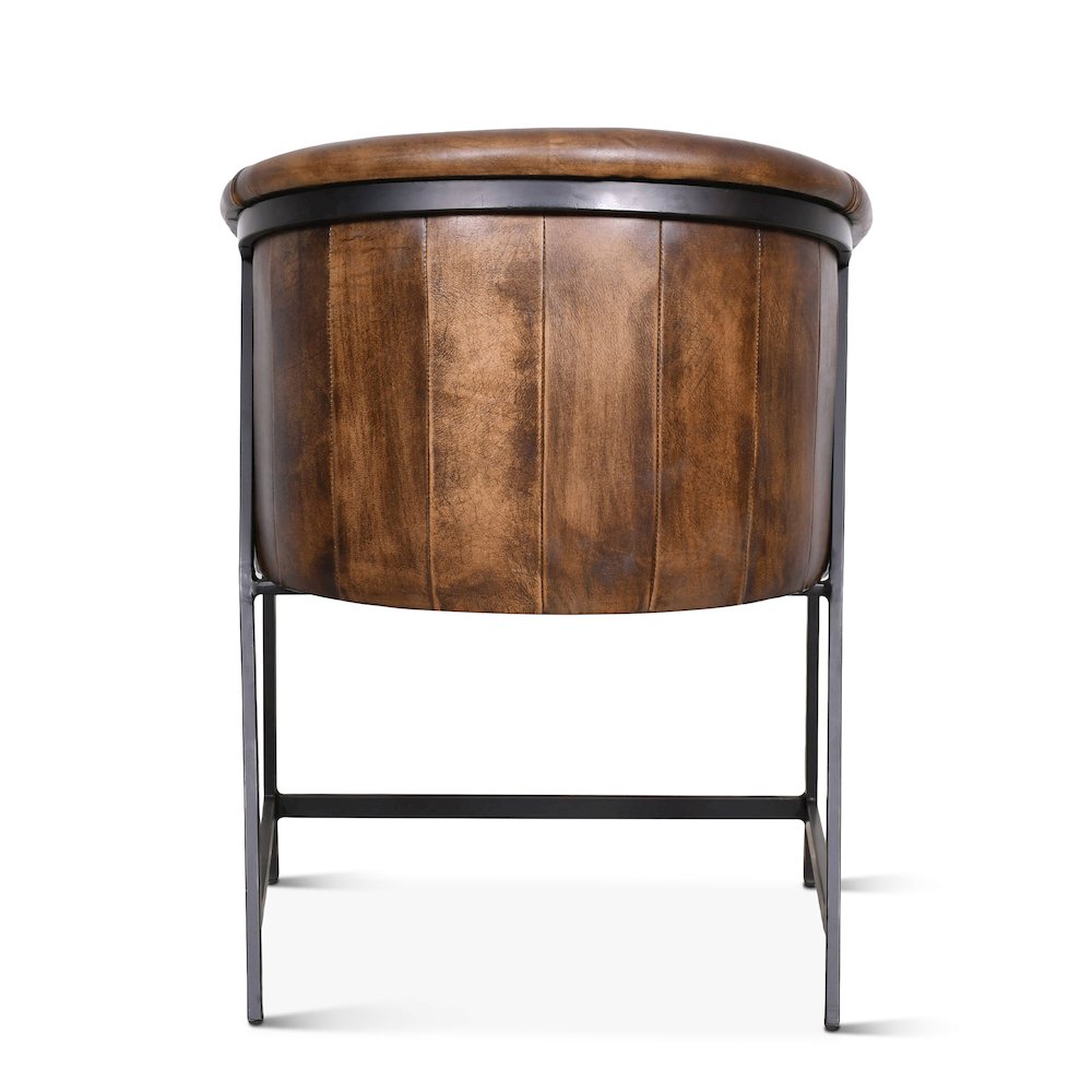 Brisbane Polo Armchair in Antique Whiskey Leather