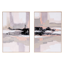 Beyond the Veil Hand Painted Framed Diptych