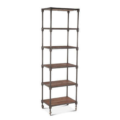 Paxton-Bookshelf 80in -reclaimed Teak