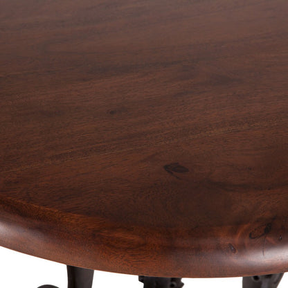 Artezia 24" Height Adjustable Crank Side Table in Acacia with Walnut Finish