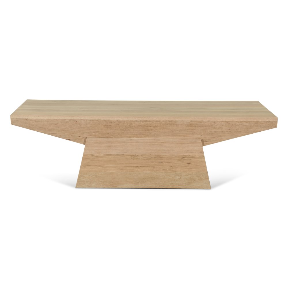 Incus 58" Coffee Table in Natural Oak