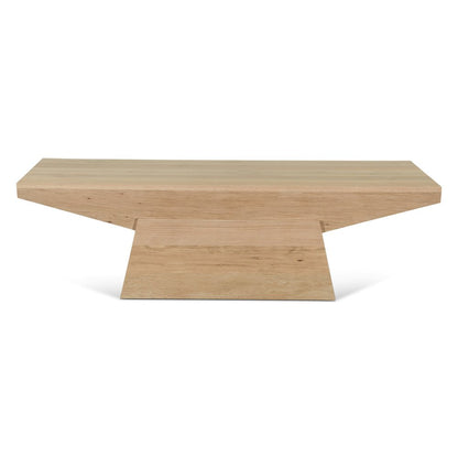 Incus 58" Coffee Table in Natural Oak
