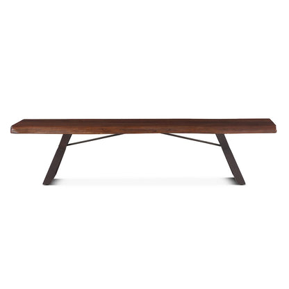 Nottingham 90" Bench with Walnut Finish