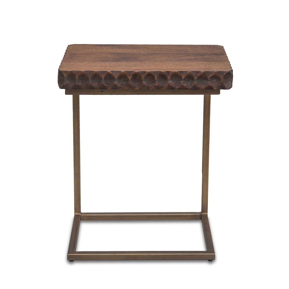 Vallarta Side Table in Mango Wood with Two Tone Finish
