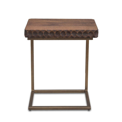 Vallarta Side Table in Mango Wood with Two Tone Finish