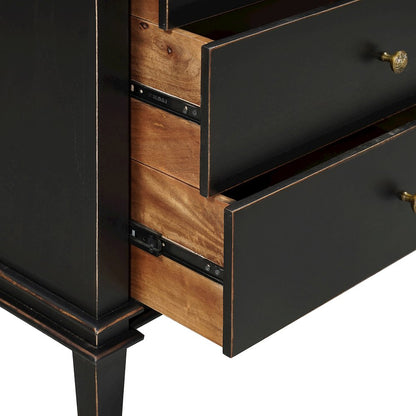 Trento 70" Dresser in Distressed Black