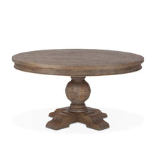 Chatham Downs 54" Round Dining Table in Weathered Teak Finish