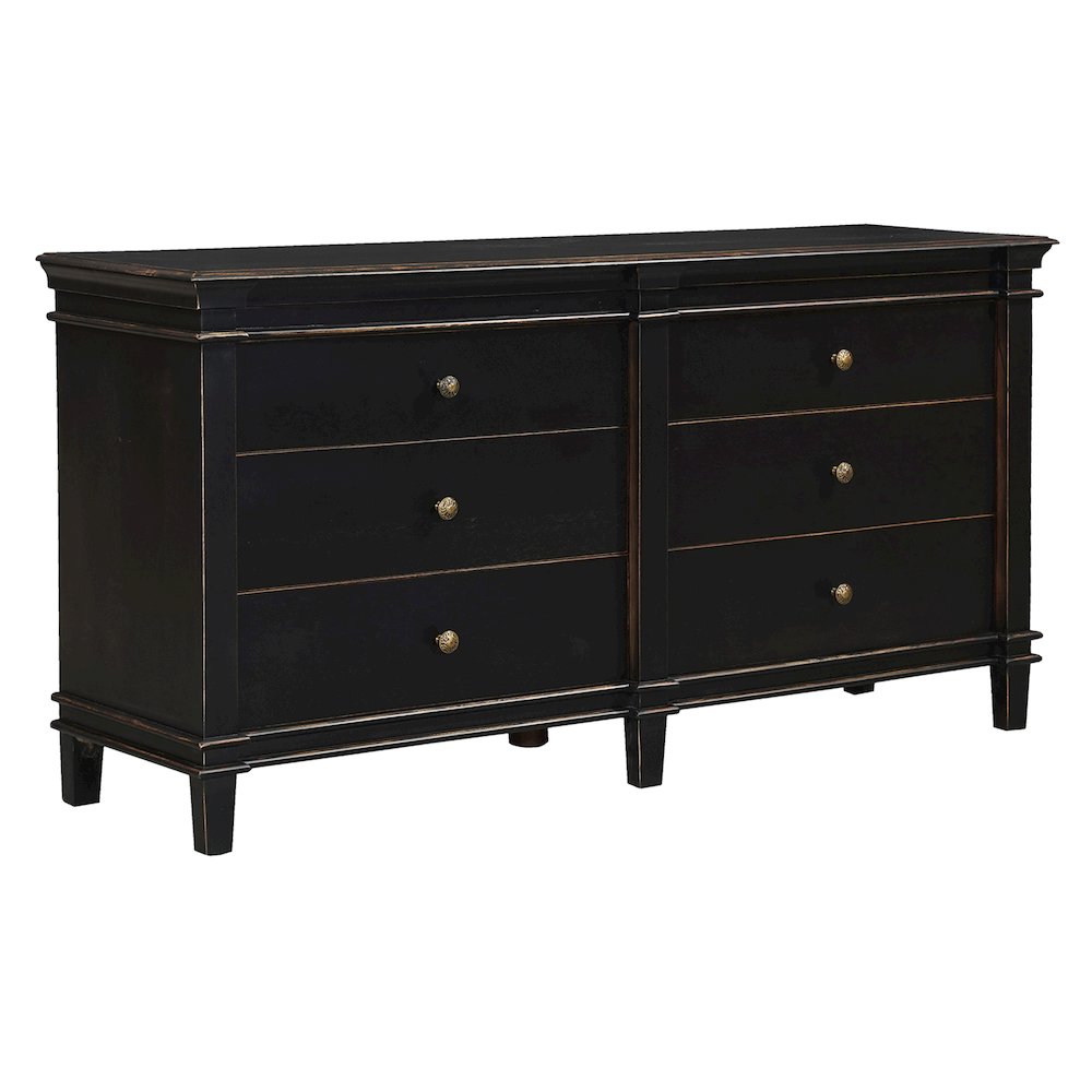 Trento 70" Dresser in Distressed Black