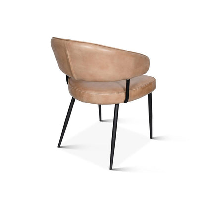 Brisbane Dover Armchair in Antique Ivory Leather
