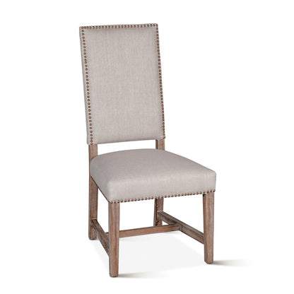 Dani High Back Formal Dining Chair in Stone