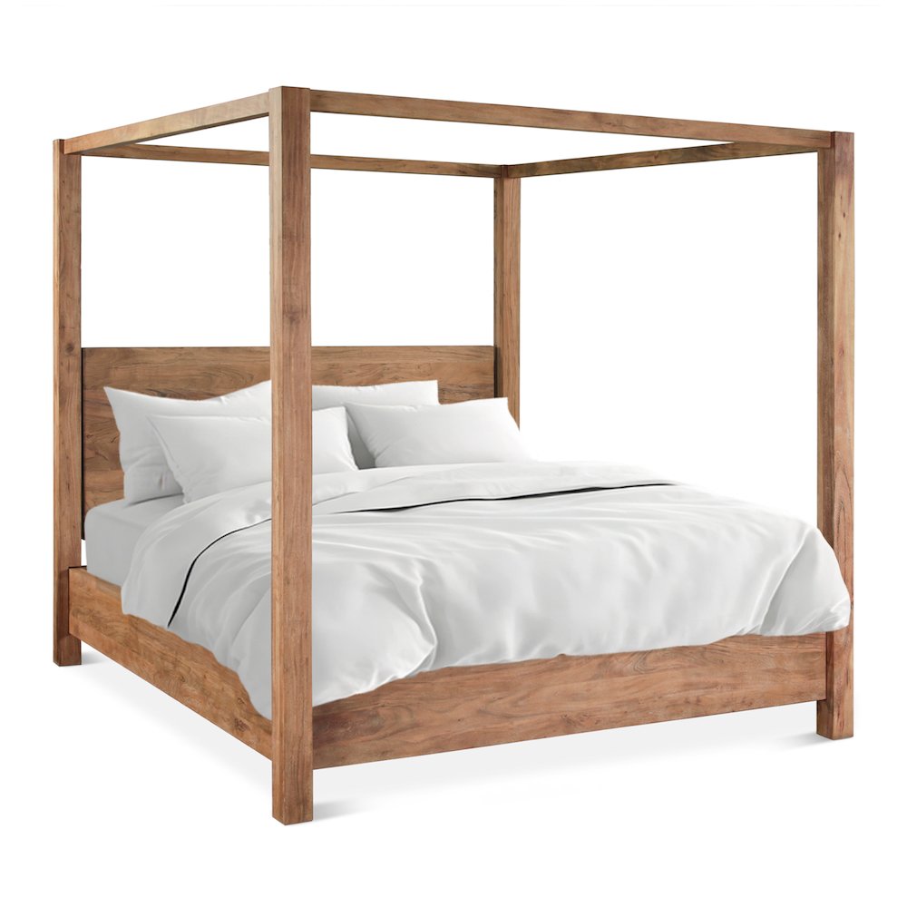 Mesa Canopy King Bed in Brushed Acacia