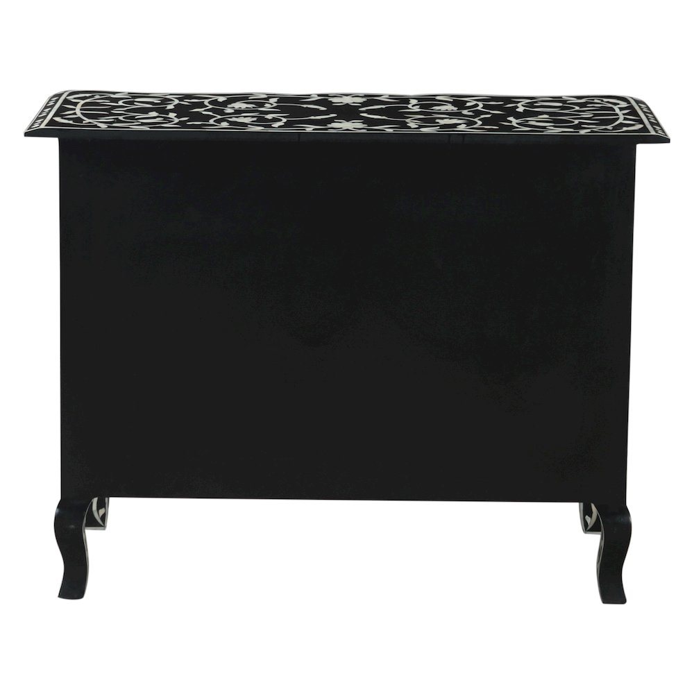 Ozark 42" Two Drawer Chest with Floral Horn Inlay