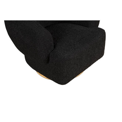 Florence Accent Chair in Black Boucle Fabric