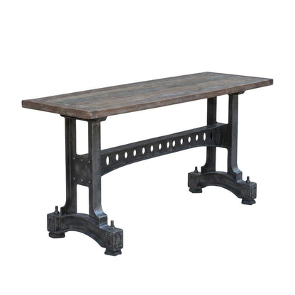 Rustic Industrial Console Table, Entryway Accent Table for Living Room,Gray