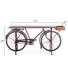 Paxton Reclaimed Teak Bicycle Console