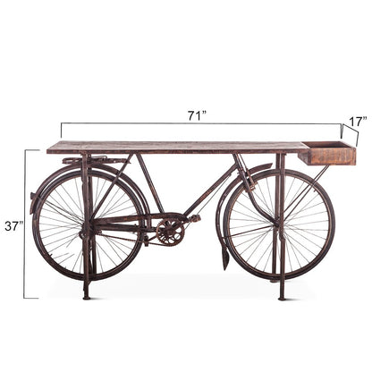 Paxton Reclaimed Teak Bicycle Console