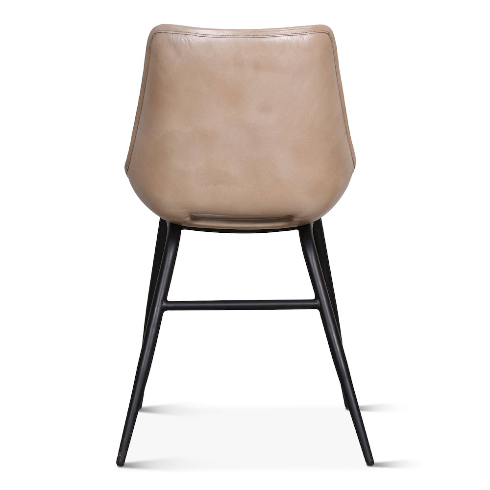 Brisbane Stanley Leather Dining Chair in Dusty Tan
