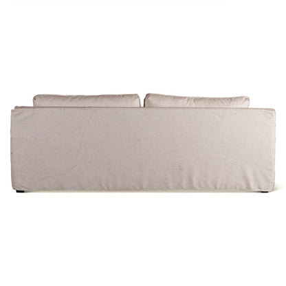Oliver Sofa in White Linen Slipcover