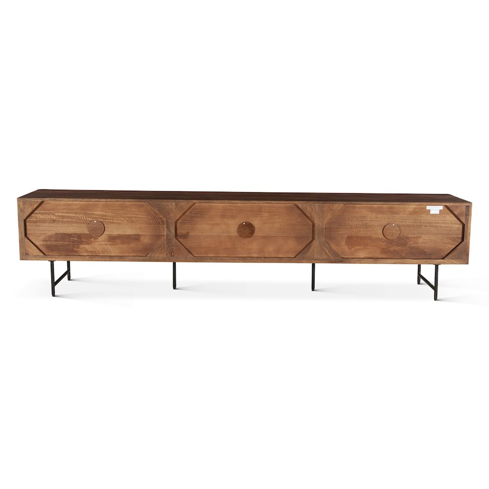 Halden 98" Plasma Cabinet Pecan Brown
