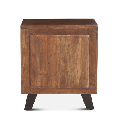 Nottingham Night Chest in Acacia with Walnut Finish