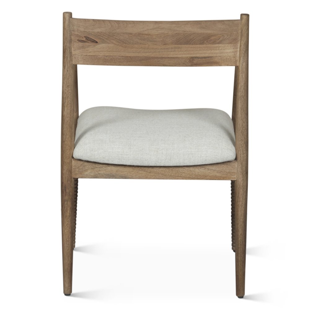 Provence 22" Upholstered Dining Chair in Natural Brown
