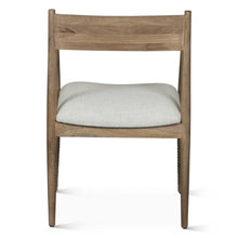 Provence 22" Upholstered Dining Chair in Natural Brown