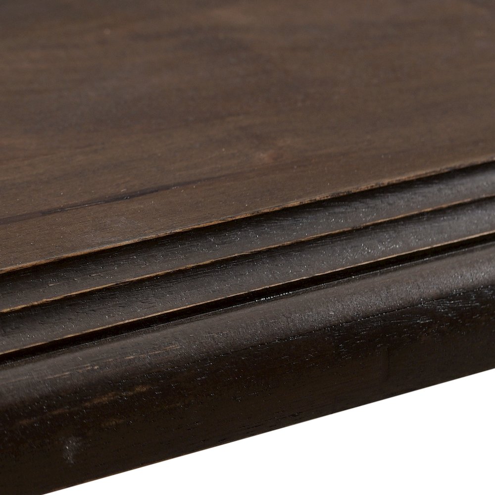Toulon 98" Dining Table in Vintage Brown Finish