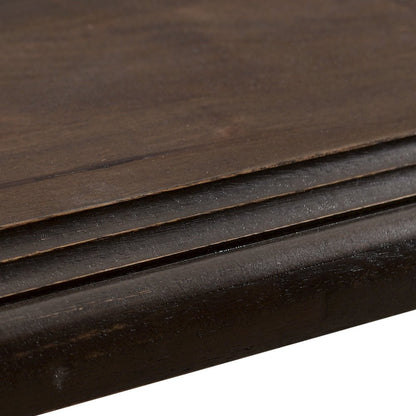 Toulon 98" Dining Table in Vintage Brown Finish