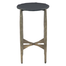 Odessa 13" Nesting Side Table with Black Marble, Set of 2