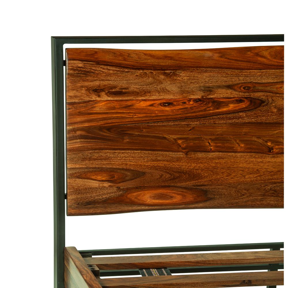 Elliston King Bed in Sheesham with Natural Finish