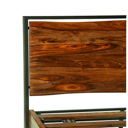 Elliston King Bed in Sheesham with Natural Finish