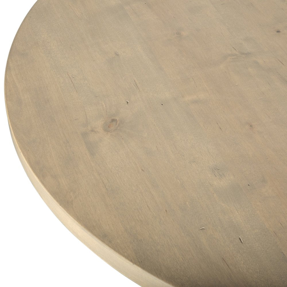 Valencia 42-60" Round Extension Dining Table in Gray Birch