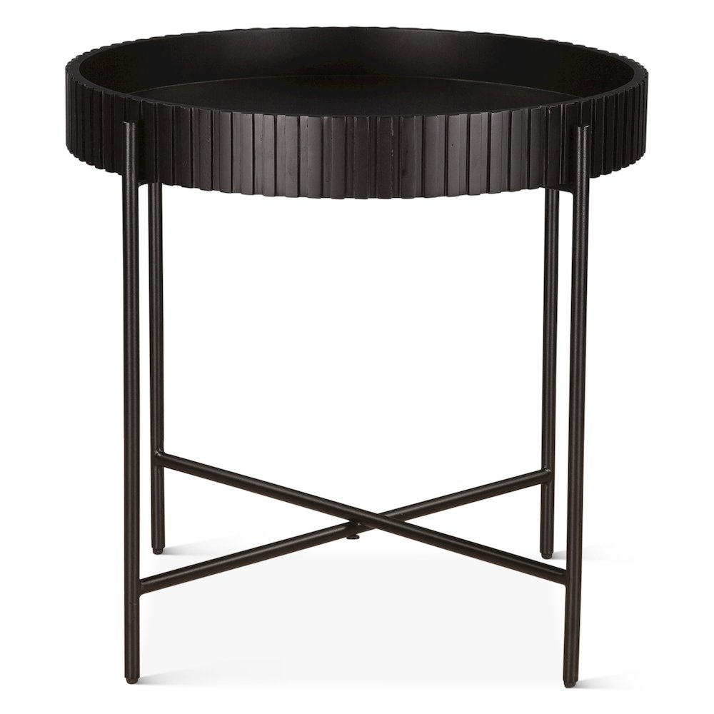 Halden Nesting Tray Tables in Matte Black