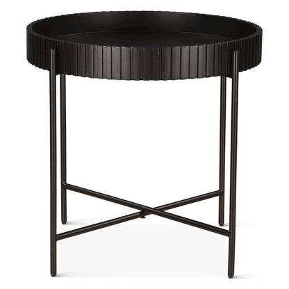 Halden Nesting Tray Tables in Matte Black