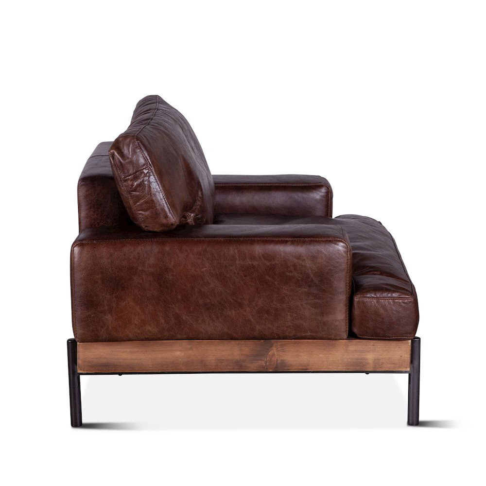 Chiavari Armchair in Geisha Brown Leather