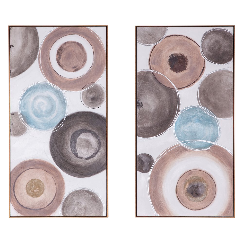 Glass and Grace Hand Painted Framed Diptych