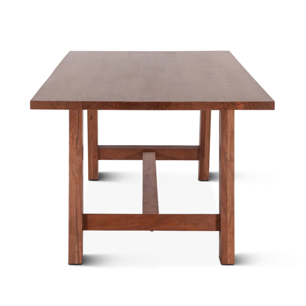Stavanger 94" Dining Table in Cinnamon Brown Finish