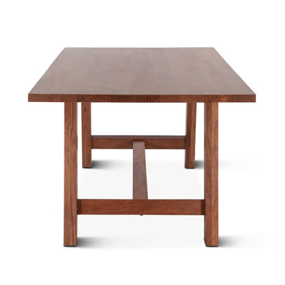 Stavanger 94" Dining Table in Cinnamon Brown Finish