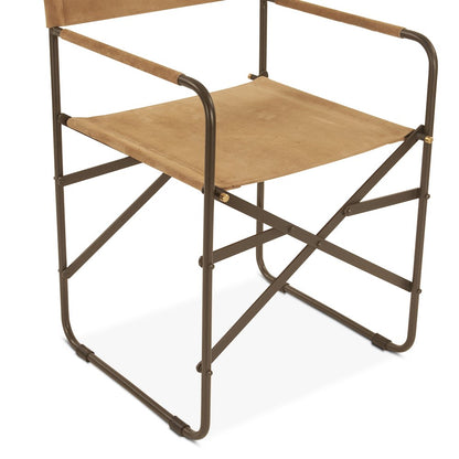 Lund Director's Chair in Sand Suede